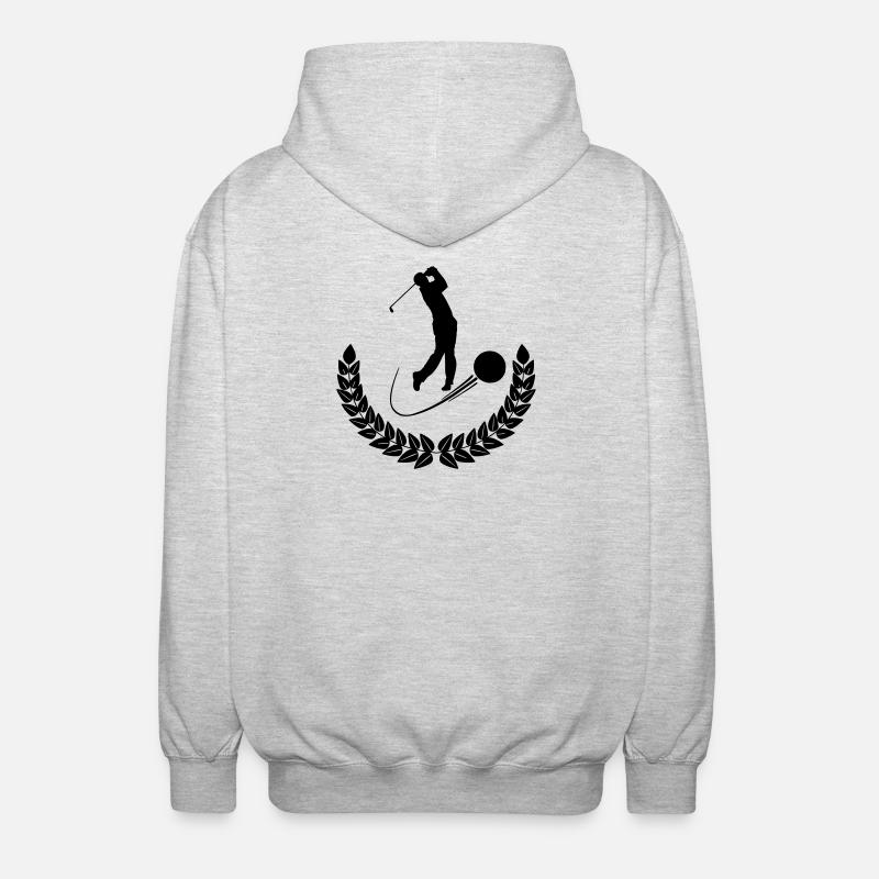 Couronne de laurier de golf - Veste à capuche unisexe - gris clair chiné