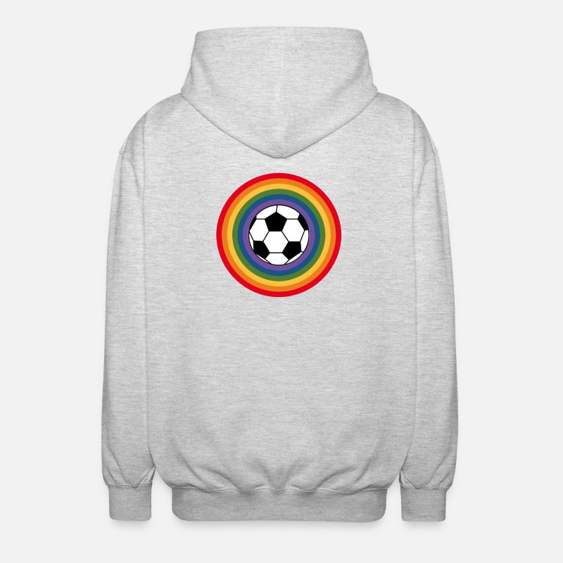 football Regembogen - Veste à capuche unisexe - gris clair chiné