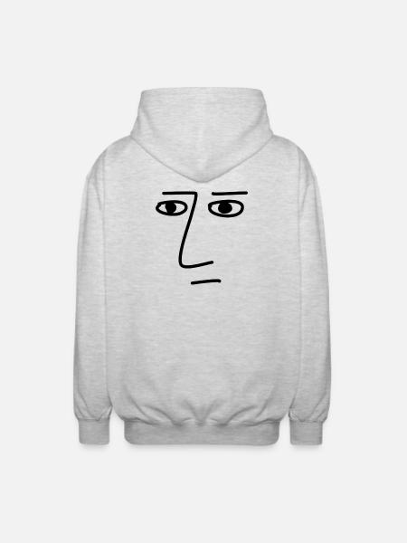 Art Face Artist Man - Unisex Hooded Jacket - light heather grey