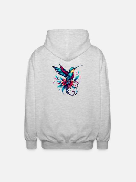 Colibri - Veste à capuche unisexe - gris clair chiné