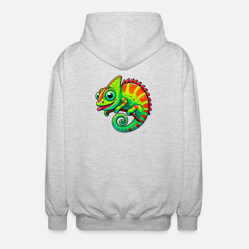 Caméléon - Veste à capuche unisexe - gris clair chiné