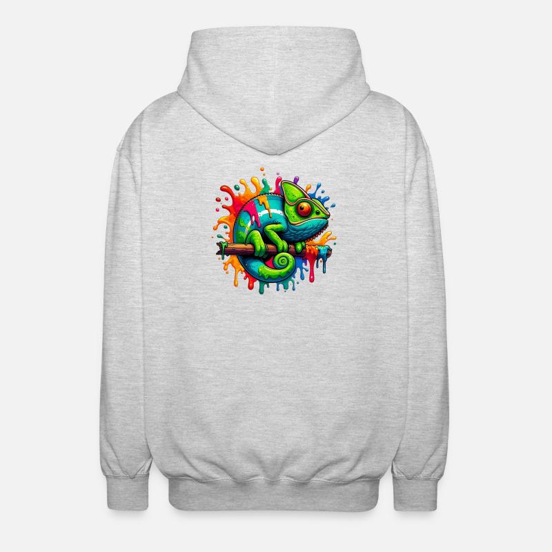 Caméléon - Veste à capuche unisexe - gris clair chiné