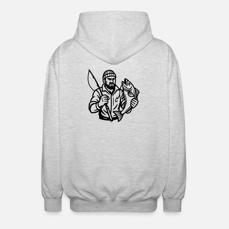 Angler - Unisex Hooded Jacket - light heather grey