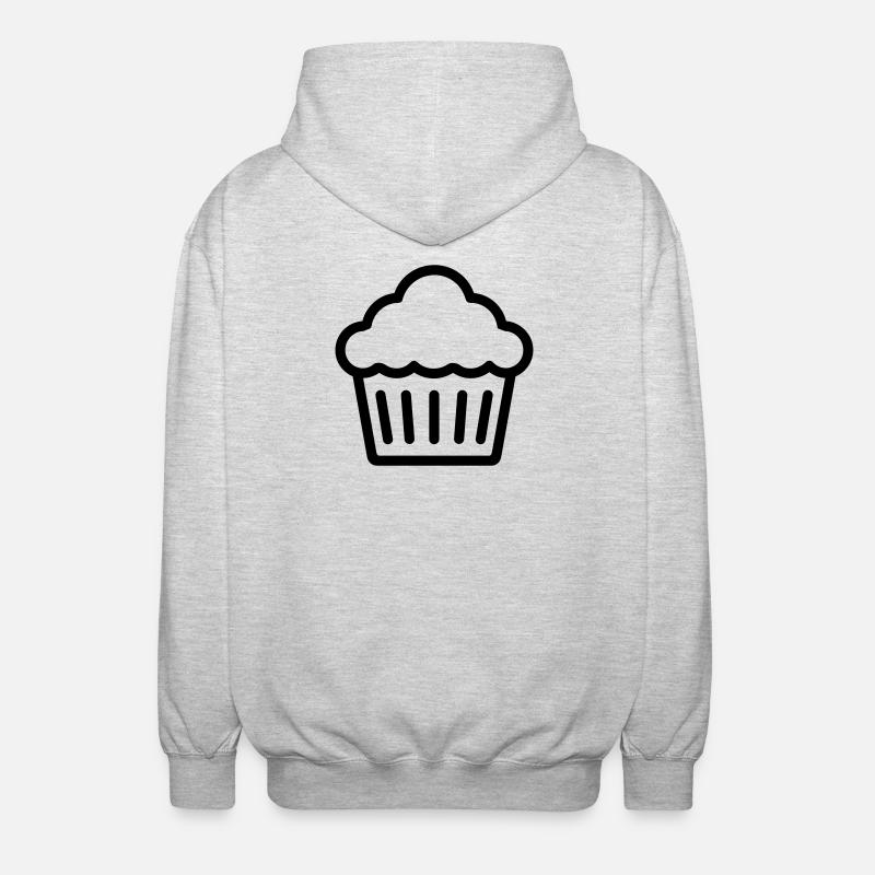 muffin - Veste à capuche unisexe - gris clair chiné