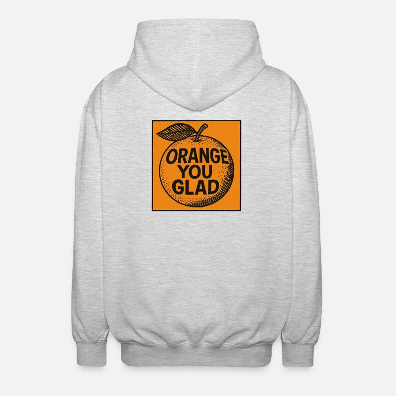 Orange You Glad Jun Tee - Veste à capuche unisexe - gris clair chiné