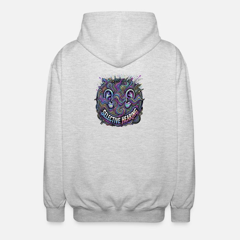audition sélective - Veste à capuche unisexe - gris clair chiné