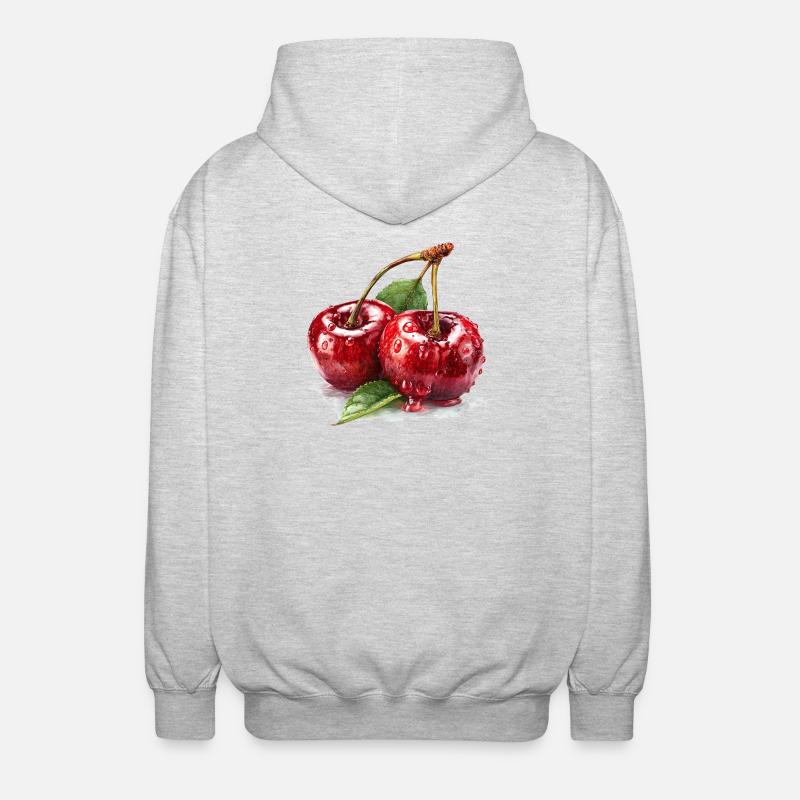 cerise - Veste à capuche unisexe - gris clair chiné