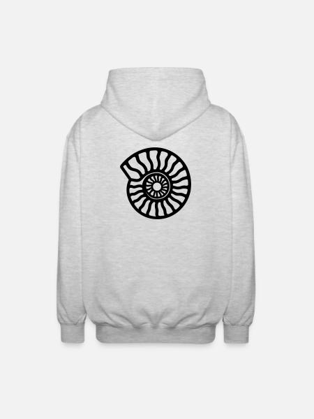 Ammonite - Unisex Hooded Jacket - light heather grey
