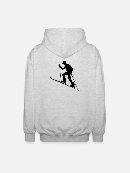 skialpinism - Unisex Hooded Jacket - light heather grey