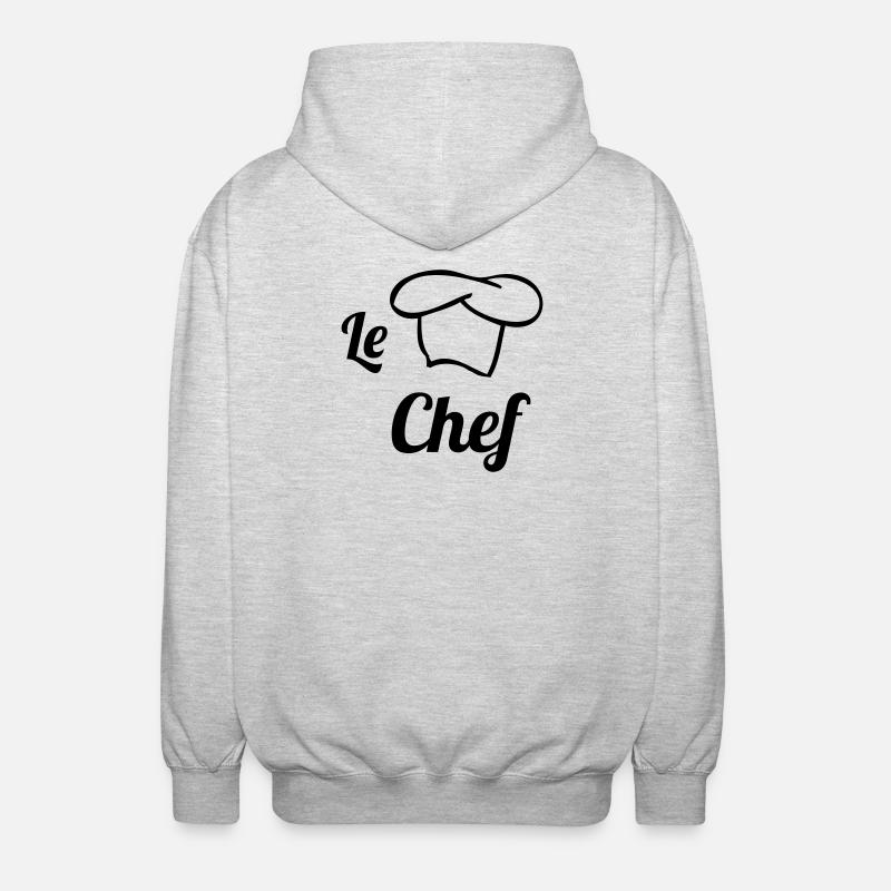 Le Chef - Unisex Kapuzenjacke - Hellgrau meliert