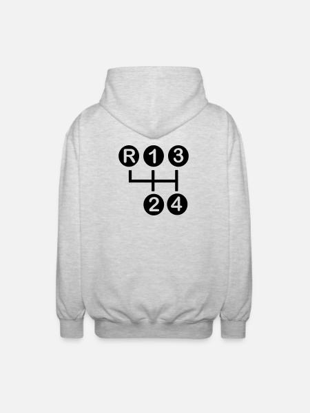 Gearbox 4 speed - Unisex Hooded Jacket - light heather grey