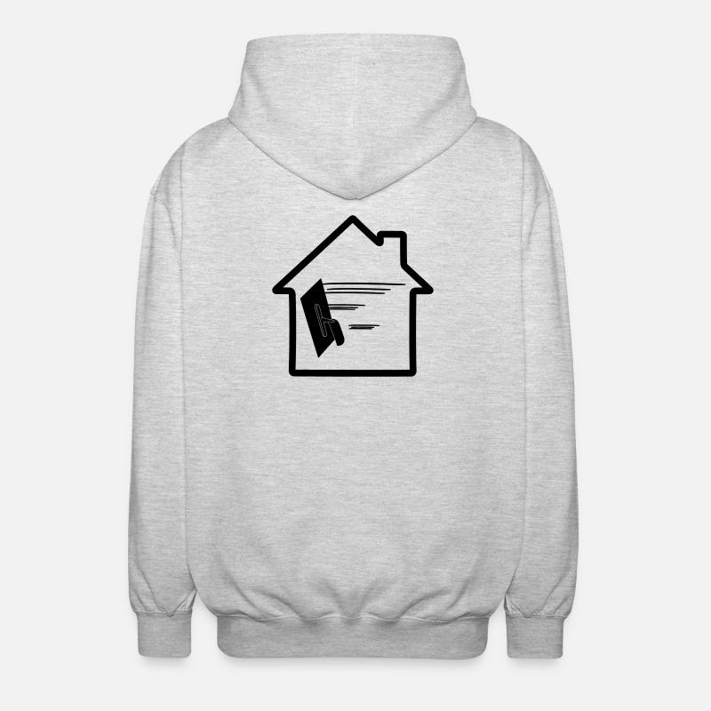 Gipserhaus - Unisex Kapuzenjacke - Hellgrau meliert