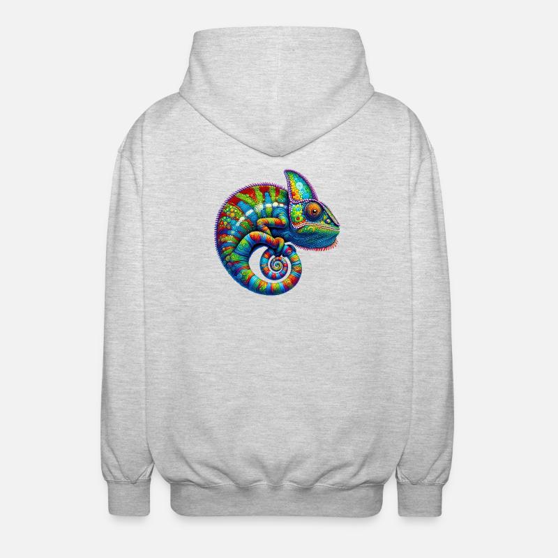 Caméléon - Veste à capuche unisexe - gris clair chiné
