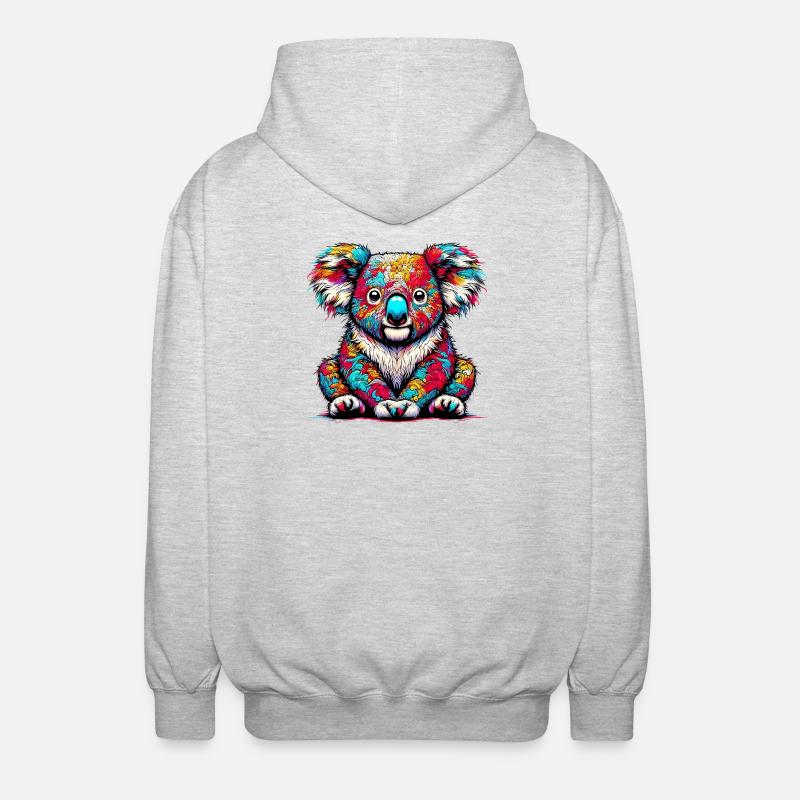 Koala - Veste à capuche unisexe - gris clair chiné