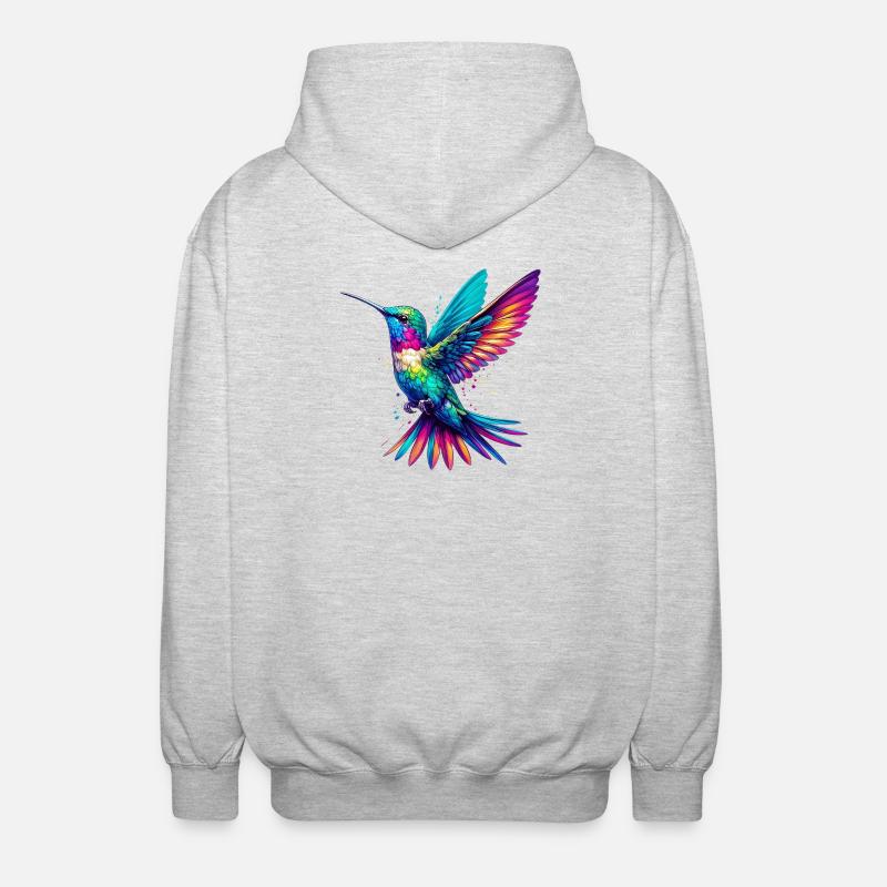 Colibri - Veste à capuche unisexe - gris clair chiné