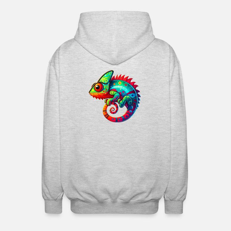 Caméléon - Veste à capuche unisexe - gris clair chiné