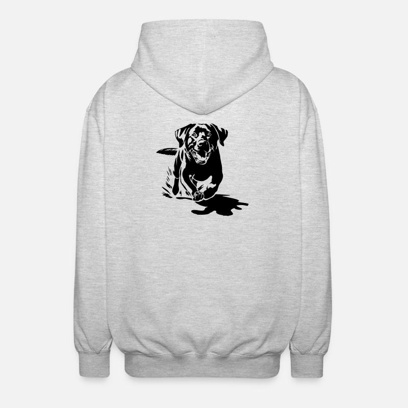 Labrador - Unisex Kapuzenjacke - Hellgrau meliert