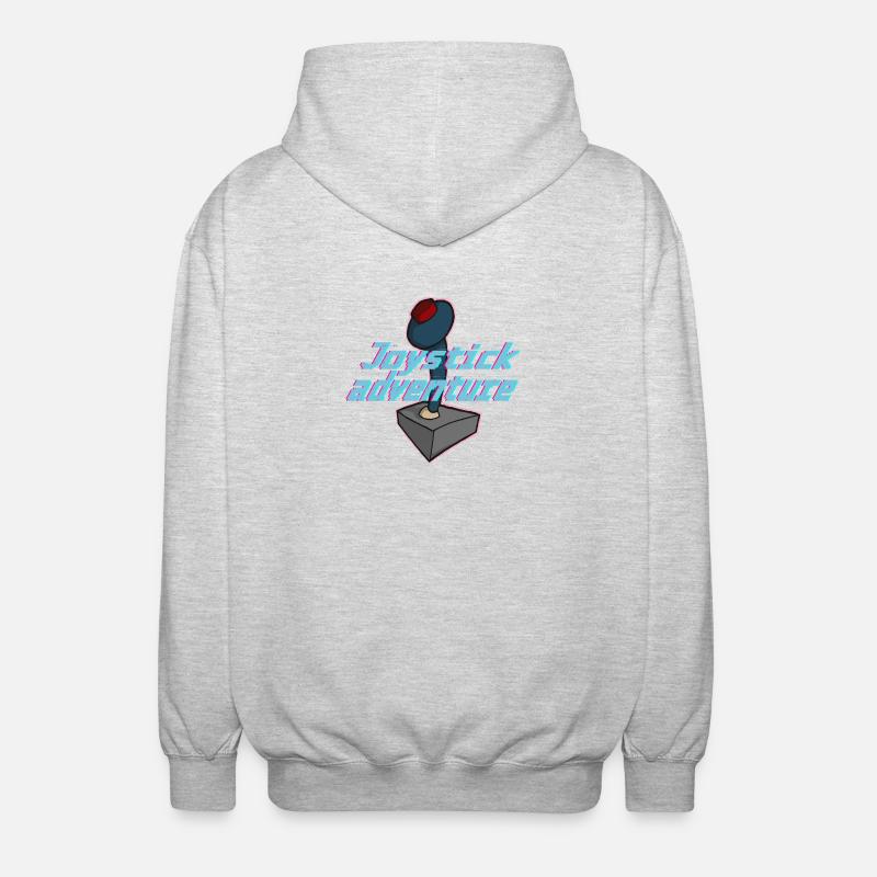 Bug de jeu d’aventure néon - Veste à capuche unisexe - gris clair chiné