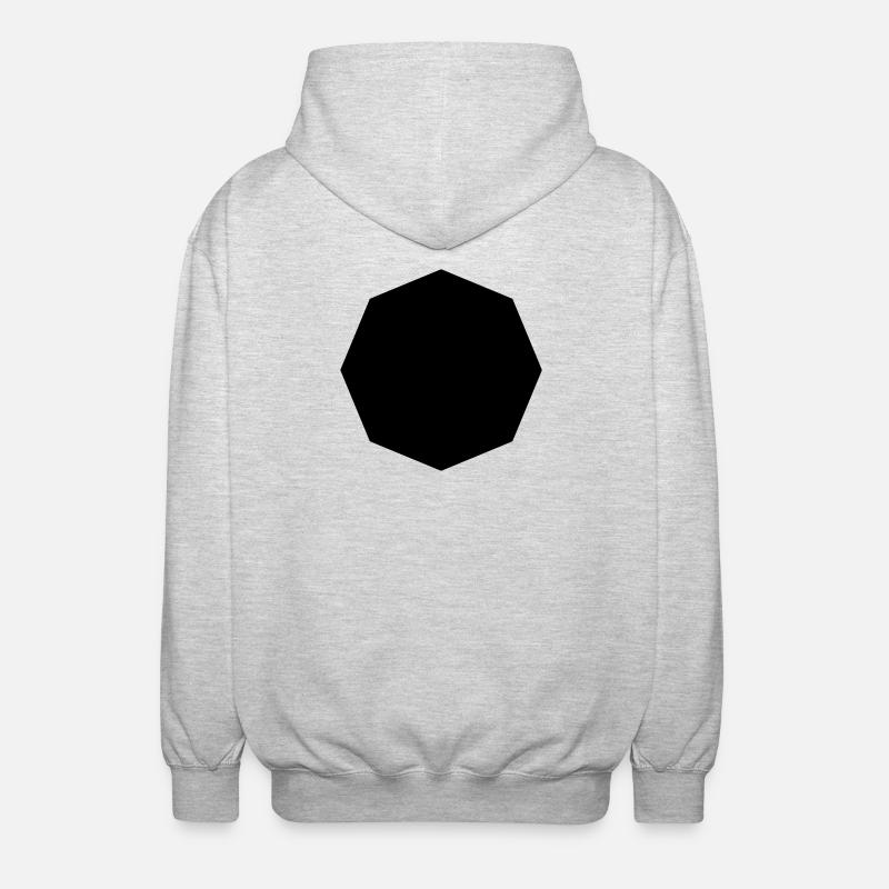 octogone - Veste à capuche unisexe - gris clair chiné