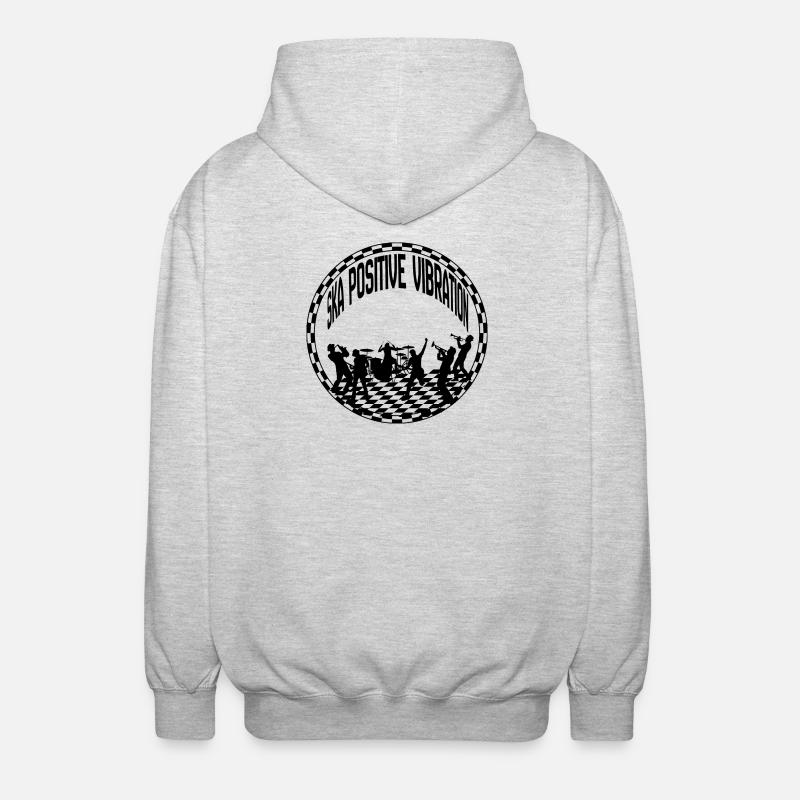 vibration positive - Veste à capuche unisexe - gris clair chiné