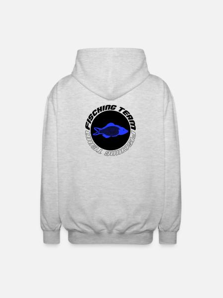 Équipe de pêche - Veste à capuche unisexe - gris clair chiné