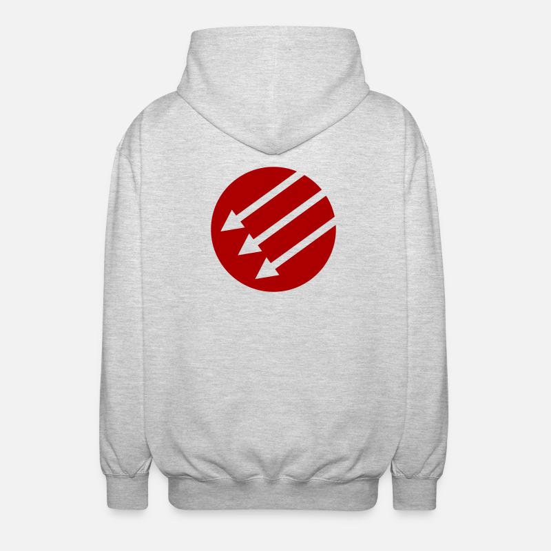 Iron Front / Eiserne Front / Järnfronten - Unisex Hooded Jacket - light heather grey