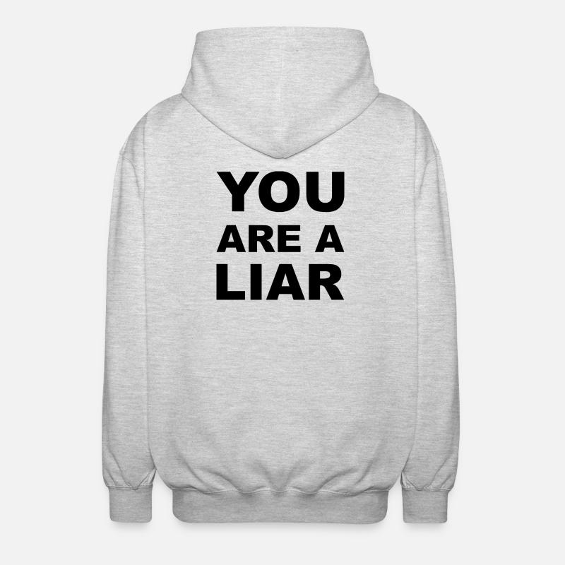 liar Lugner - Unisex Hooded Jacket - light heather grey