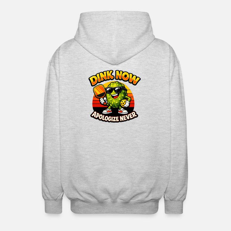 Dink Now Apologize Never - Unisex Hooded Jacket - light heather grey