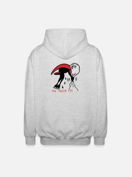 Frosch - Veste à capuche unisexe - gris clair chiné