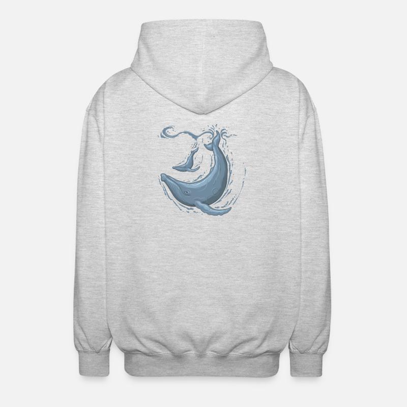 humpback - Veste à capuche unisexe - gris clair chiné