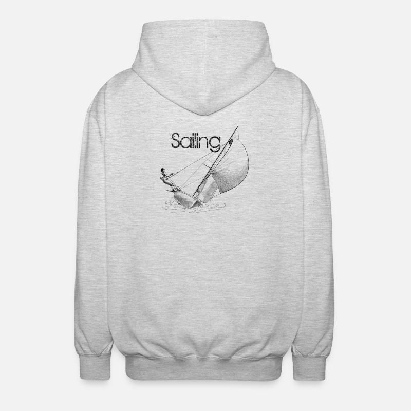 sailing - Veste à capuche unisexe - gris clair chiné