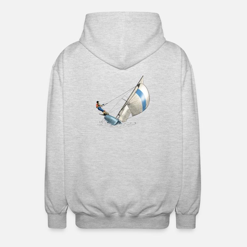 sailing - Veste à capuche unisexe - gris clair chiné