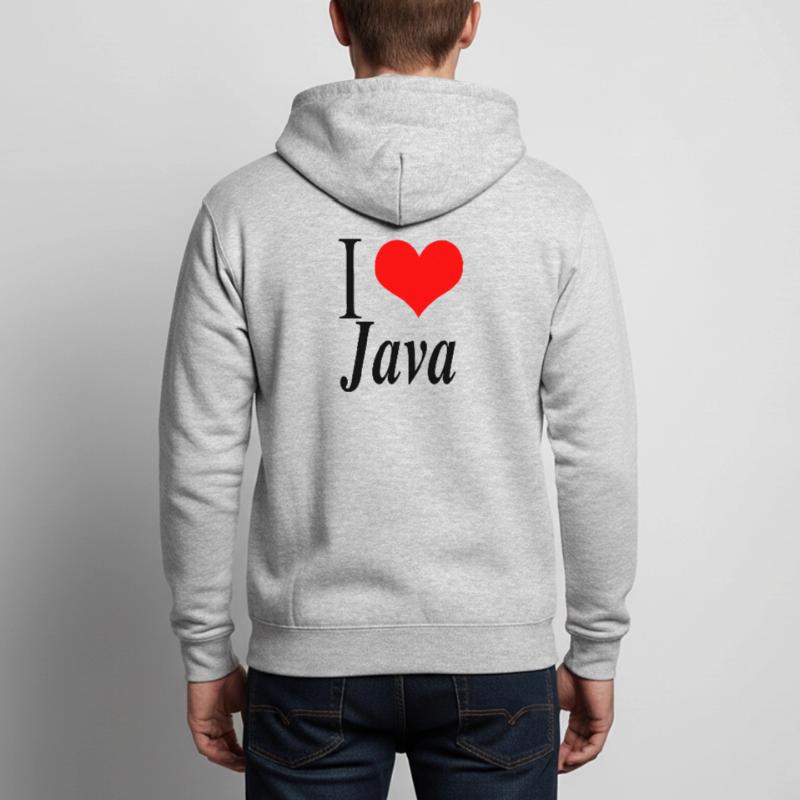 J'adore Java Veste à capuche unisexe