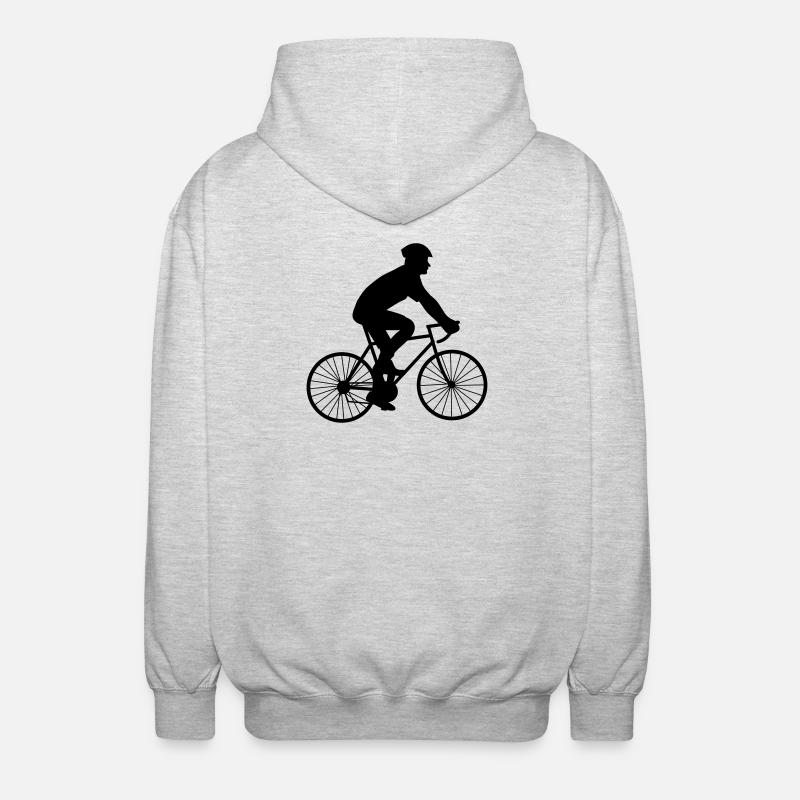 Cycle Racing - Unisex Kapuzenjacke - Hellgrau meliert