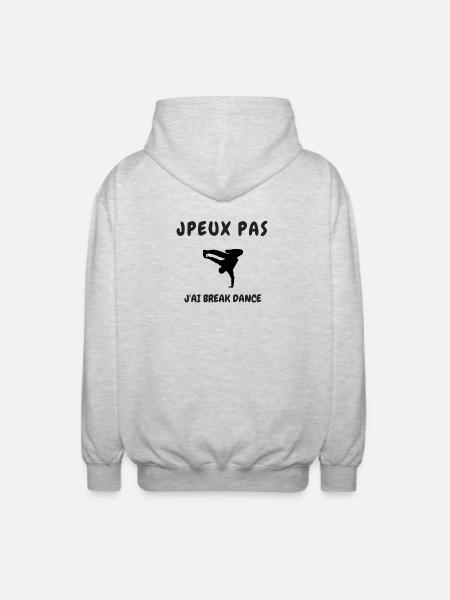 JPEUX PAS J'AI BREAK DANCE - Veste à capuche unisexe - gris clair chiné
