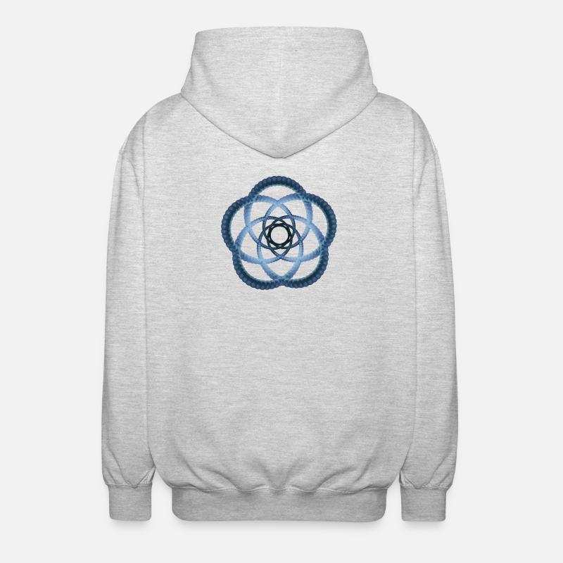 Atom - Cellular one - Unisex Hooded Jacket - light heather grey