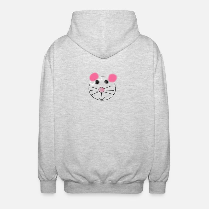mouse - Unisex Hooded Jacket - light heather grey