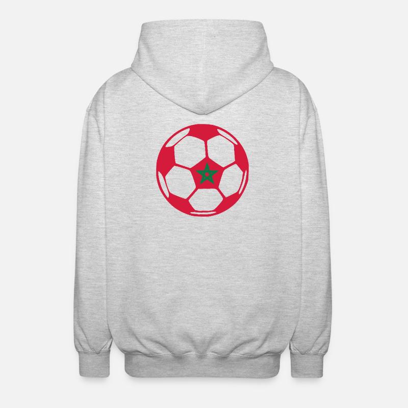 ballMOROCCO - Unisex Kapuzenjacke - Hellgrau meliert