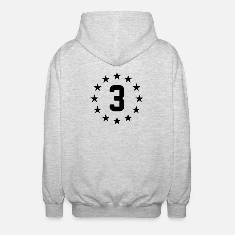 3 ans - Veste à capuche unisexe - gris clair chiné