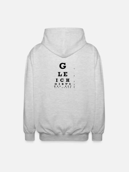Optometrist - There's something on the eyes! - Unisex Hooded Jacket - light heather grey