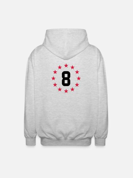 8 years - Unisex Hooded Jacket - light heather grey