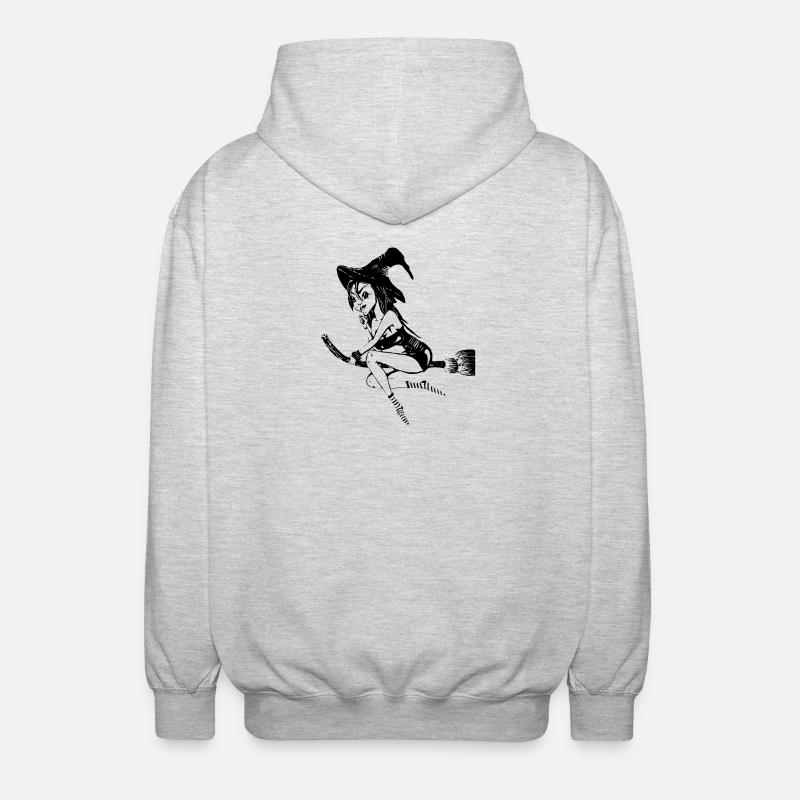 witch1 - Veste à capuche unisexe - gris clair chiné