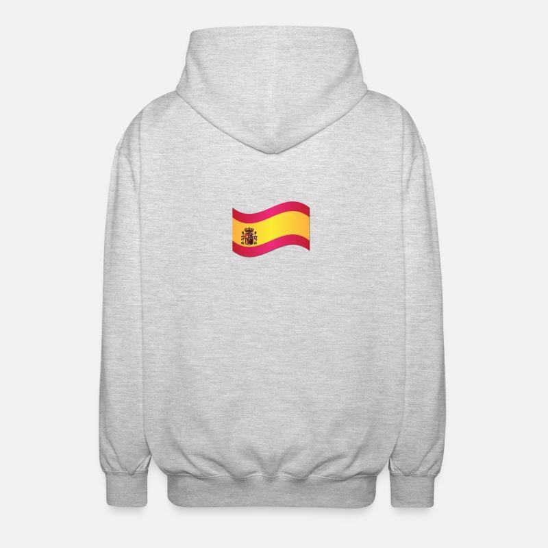 Drapeau espagnol - Veste à capuche unisexe - gris clair chiné