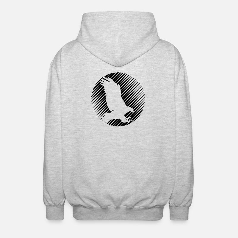 HAWK 0.1 - Unisex Kapuzenjacke - Hellgrau meliert