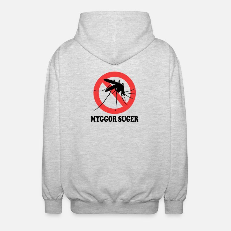 Les moustiques sucent - Veste à capuche unisexe - gris clair chiné