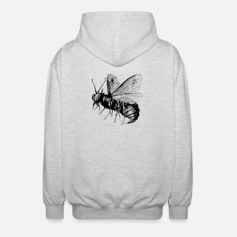 Beelzebub | Devil | Demon | Teufel | Satan - Unisex Kapuzenjacke - Hellgrau meliert