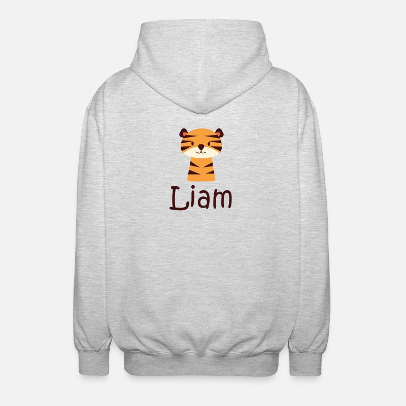 Liam - Veste à capuche unisexe - gris clair chiné