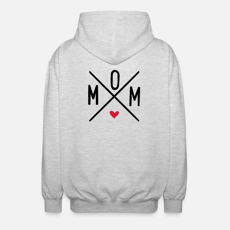 maman - Veste à capuche unisexe - gris clair chiné