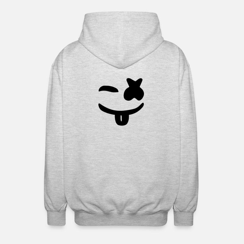 Marshmello - Felpa unisex con cappuccio - grigio chiaro melange