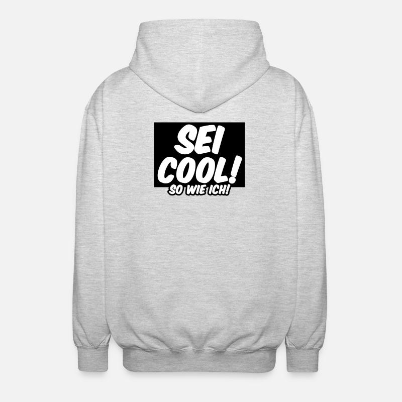 Cool Freunde Freundschaft Statement Sprüche - Unisex Kapuzenjacke - Hellgrau meliert